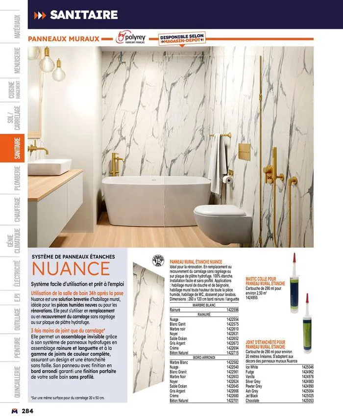 Guide produits 2024 du 15 mars au 31 décembre 2024 - Catalogue page 284