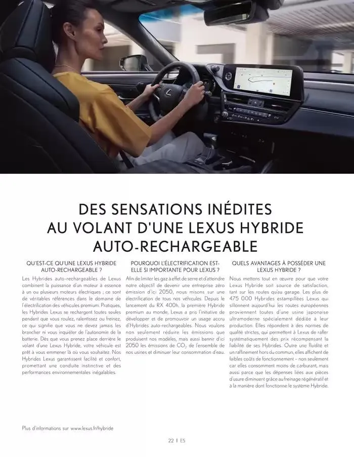 Lexus ES du 27 mars au 27 mars 2026 - Catalogue page 22