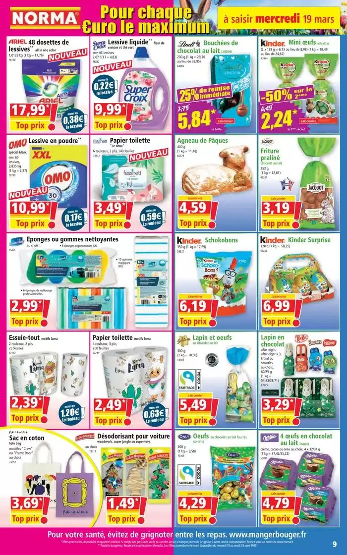 Jusqu'à -50% sur le 2ème du 19 mars au 25 mars 2025 - Catalogue page 9