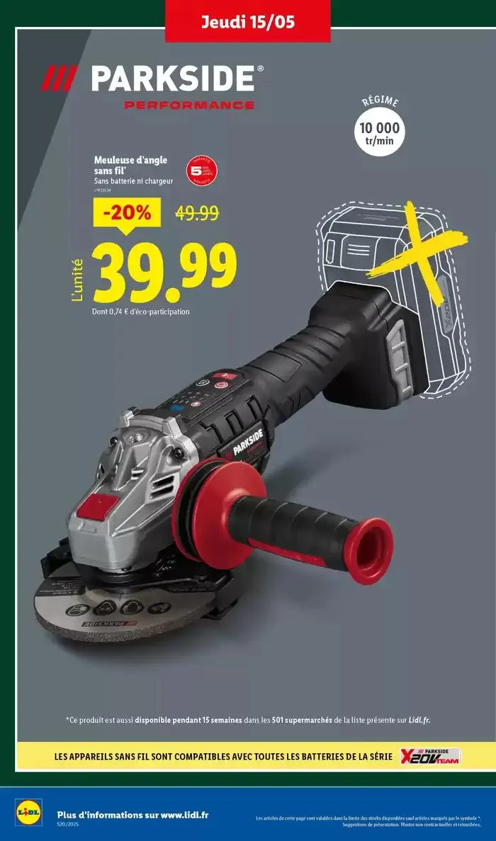 Profitez d'une large sélection de produits à prix réduits chez Lidl ! du 15 mai au 21 mai 2025 - Catalogue page 32