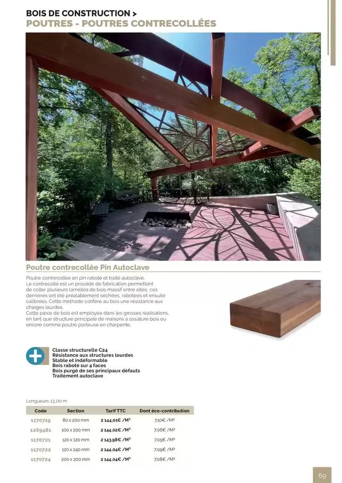BOIS PANNEAUX 2025 2026 du 30 avril au 31 décembre 2026 - Catalogue page 69