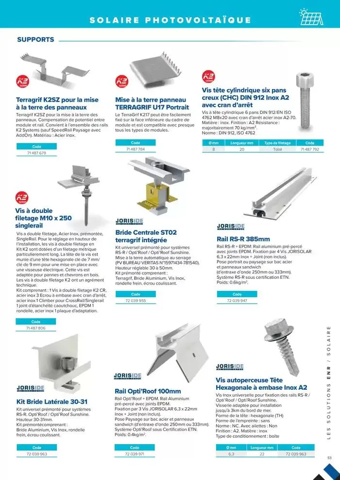 L'UNIVERS CHAUFFAGE, CLIMATISATION & PHOTOVOLTAÏQUE du 1 janvier au 31 décembre 2026 - Catalogue page 53