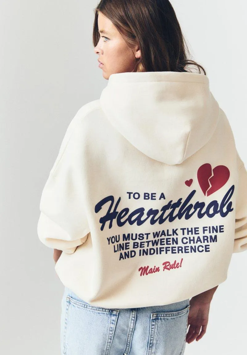 BROKEN HEART - Sweat à capuche - beige
