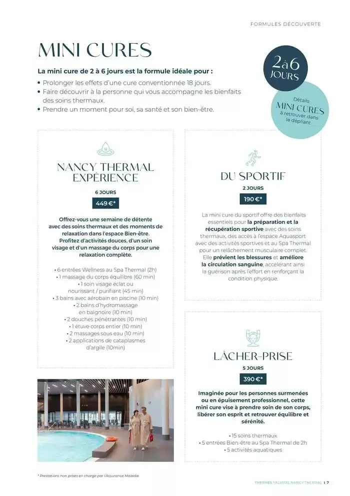 Brochure établissement Nancy Thermal 2025 du 31 mars au 29 novembre 2025 - Catalogue page 7