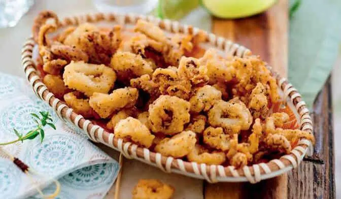 Calmar pané panure poivre