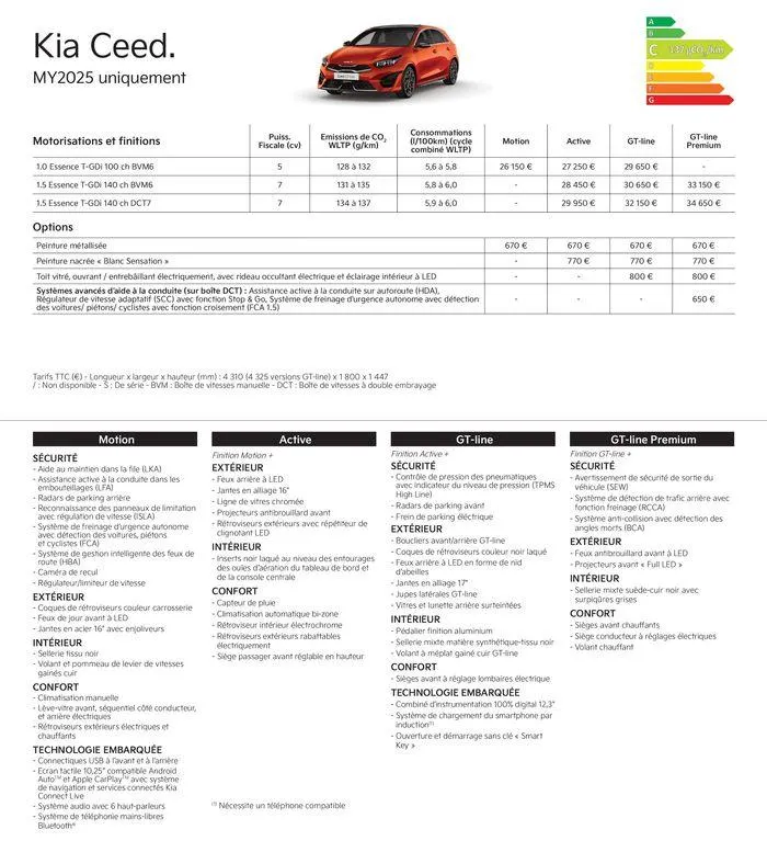 KIA Nouvelle Picanto - Price list du 23 juillet au 14 juillet 2025 - Catalogue page 6