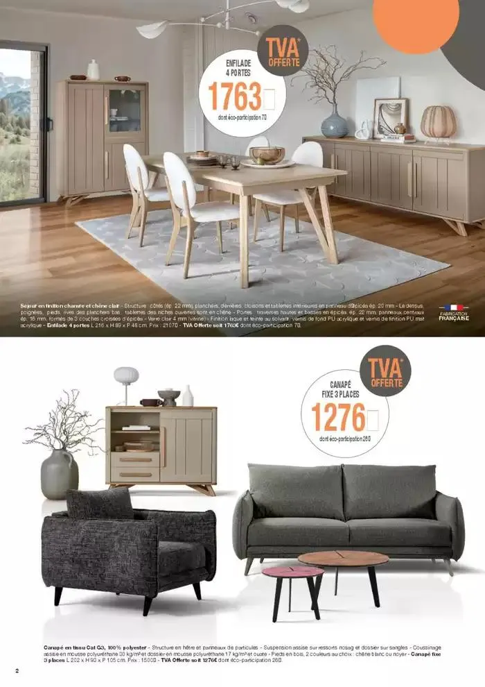 Jusqu’au 26 avril, profitez de la TVA OFFERTE du 21 mars au 26 avril 2025 - Catalogue page 2