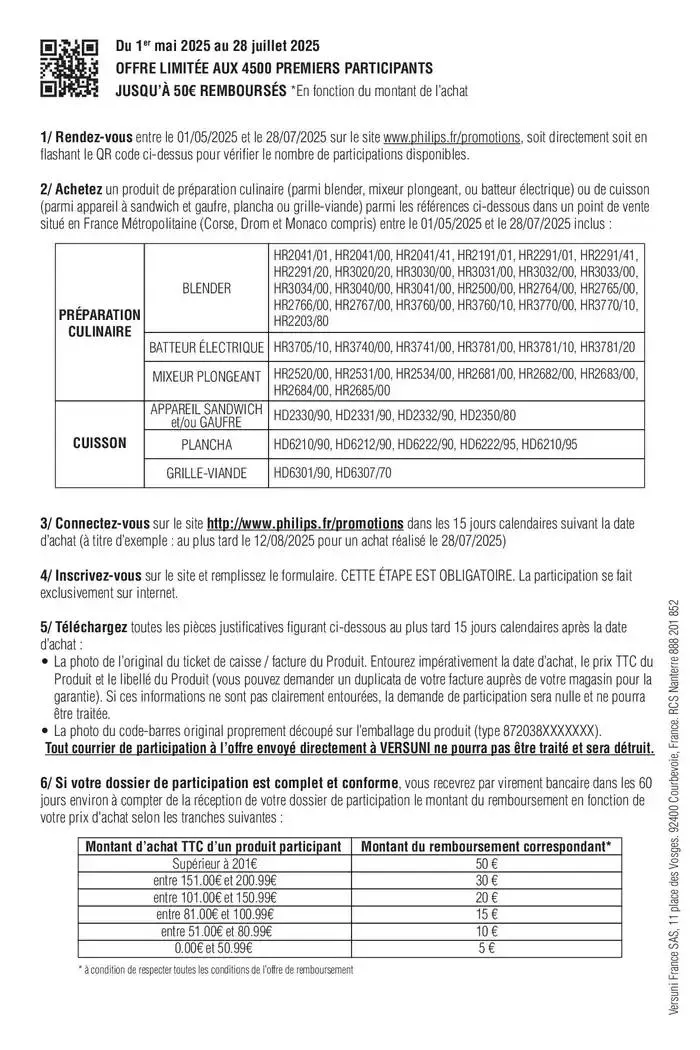 Offre Philips : Jusqu'à 50€ remboursés! du 2 mai au 28 juillet 2025 - Catalogue page 2