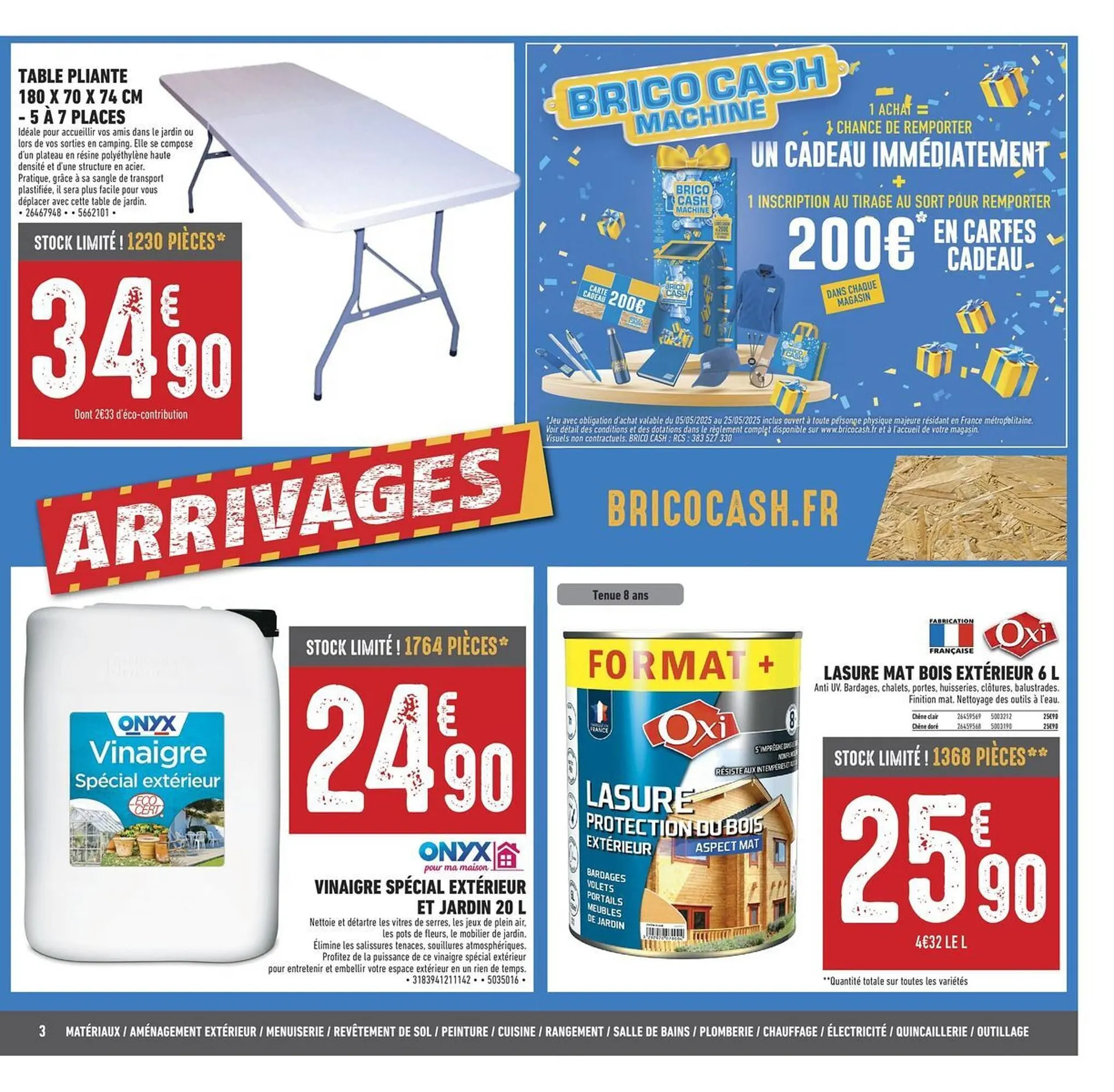 Catalogue Brico Cash du 26 mai au 5 juin 2025 - Catalogue page 3