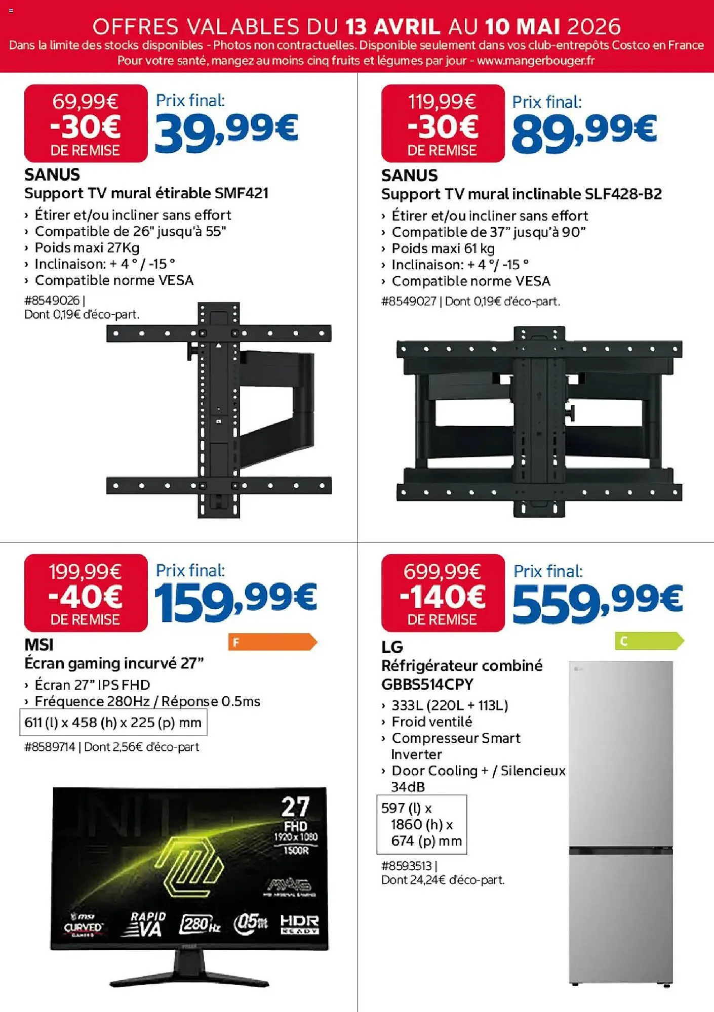 Catalogue Costco du 13 avril au 10 mai 2026 - Catalogue page 15