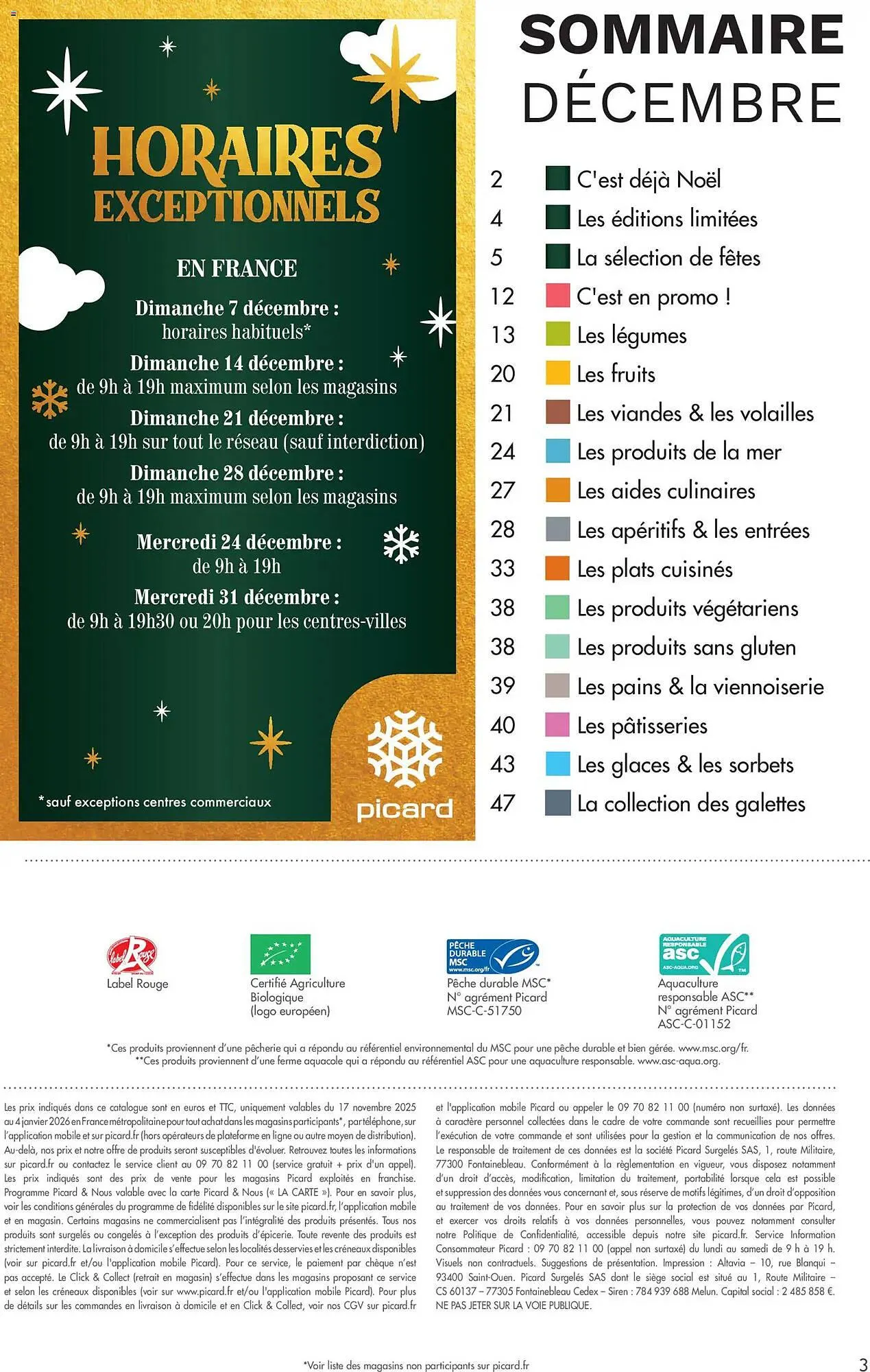 Catalogue Picard du 17 novembre au 4 janvier 2026 - Catalogue page 3
