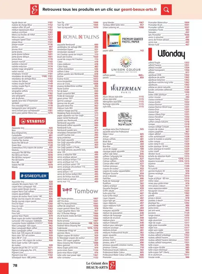 Catalogue Le Géant des Beaux-Arts du 6 janvier au 31 décembre 2025 - Catalogue page 176