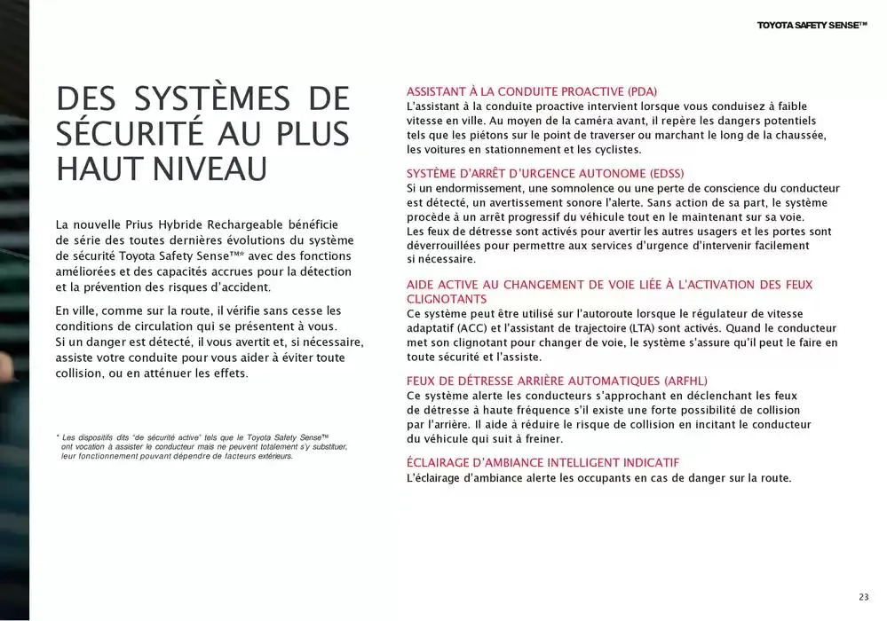 Toyota Prius Hybride Rechargeable du 16 décembre au 14 décembre 2025 - Catalogue page 23