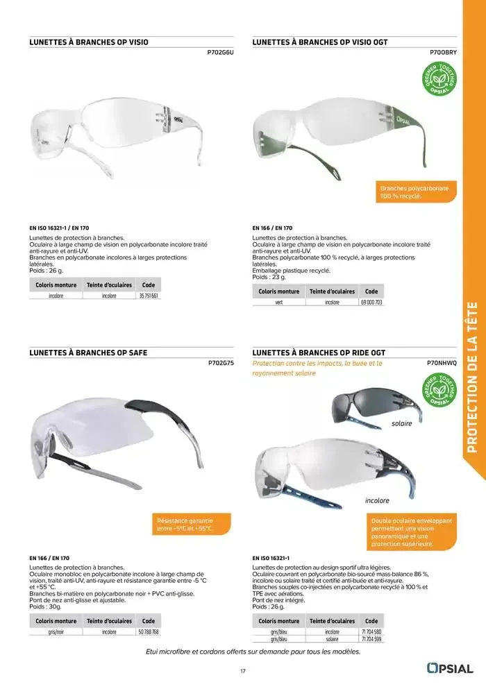 Équipements de Protection Individuelle du 21 janvier au 30 juin 2025 - Catalogue page 17