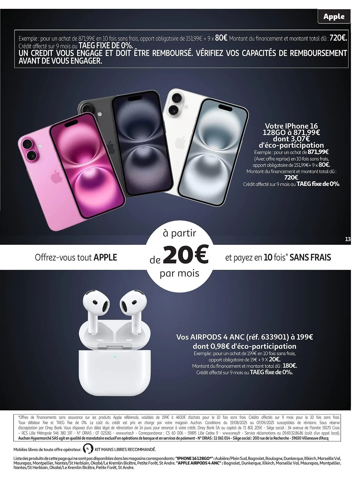 Catalogue Auchan du 19 août au 7 septembre 2025 - Catalogue page 13