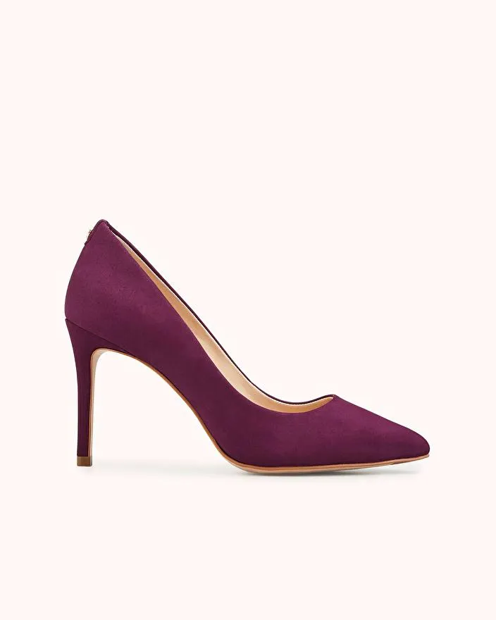 ESCARPIN AZOA en nubuck lie de vin