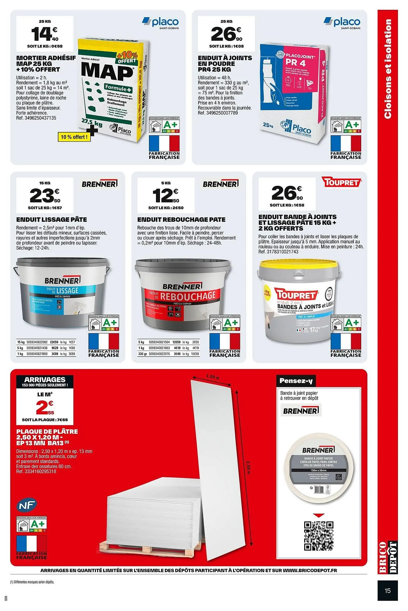 Catalogue Brico Dépôt du 4 juillet au 17 juillet 2025 - Catalogue page 15