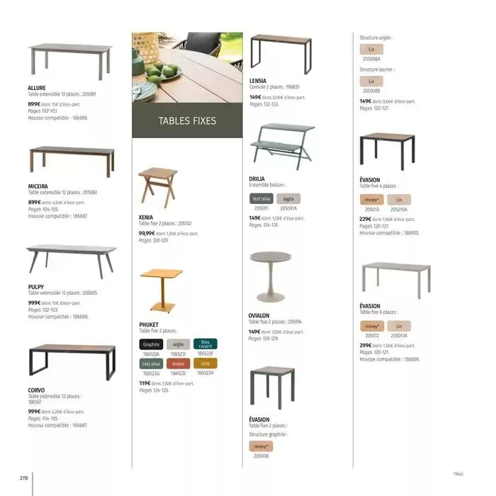 Catalogue Hespéride 2025 du 5 février au 31 décembre 2025 - Catalogue page 278