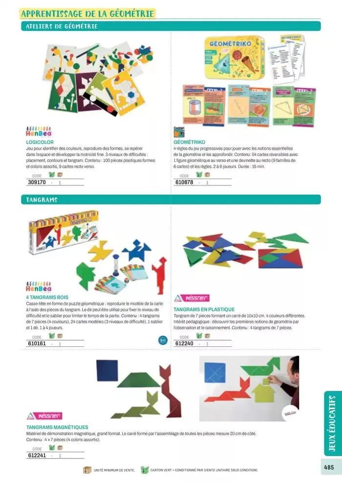 Nos Catalogues Thématiques du 1 janvier au 31 décembre 2025 - Catalogue page 487