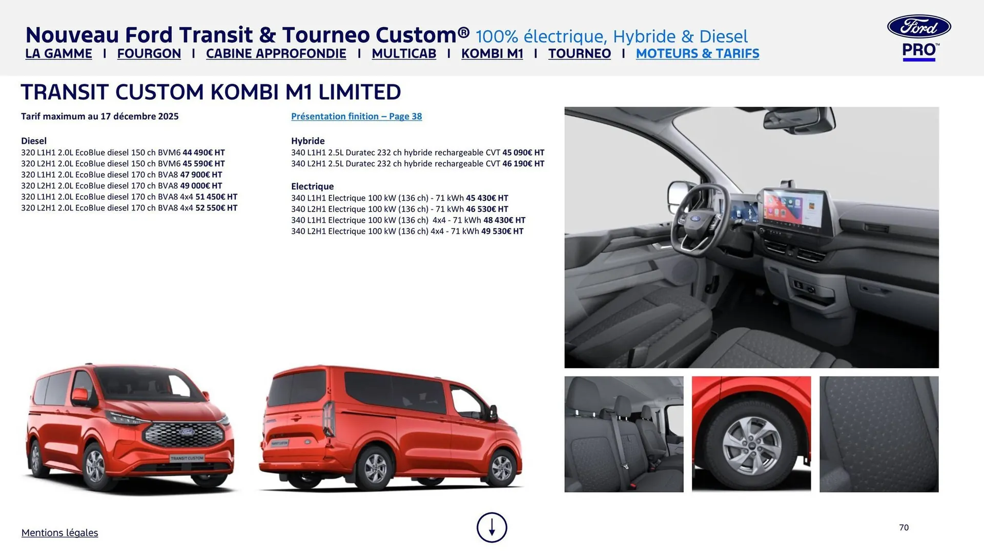 Catalogue Ford du 2 février au 31 décembre 2026 - Catalogue page 70