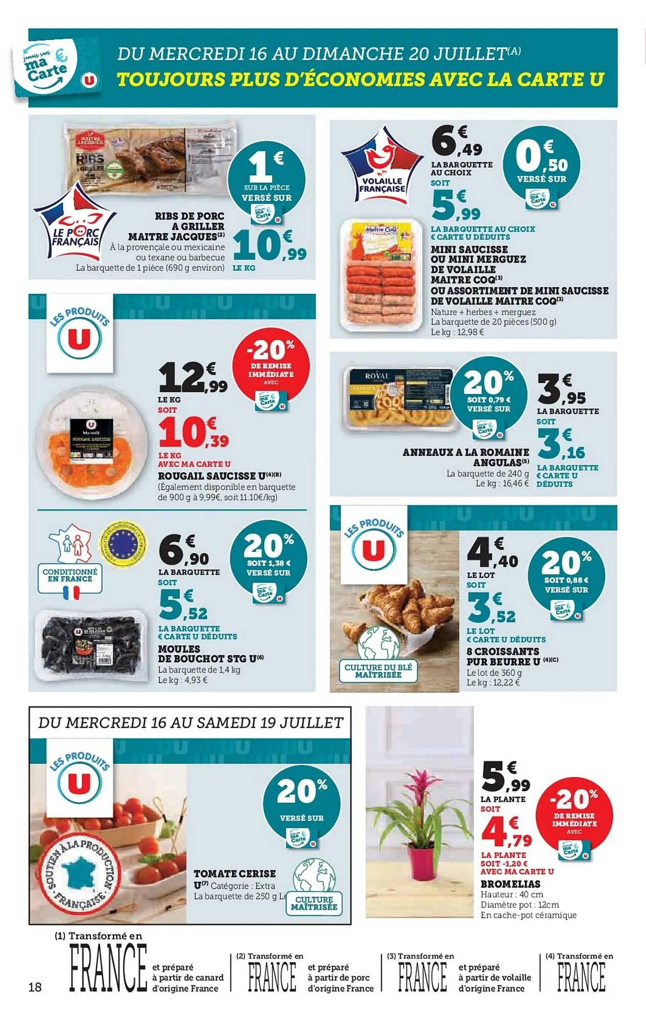 Catalogue Super U du 16 juillet au 27 juillet 2025 - Catalogue page 18