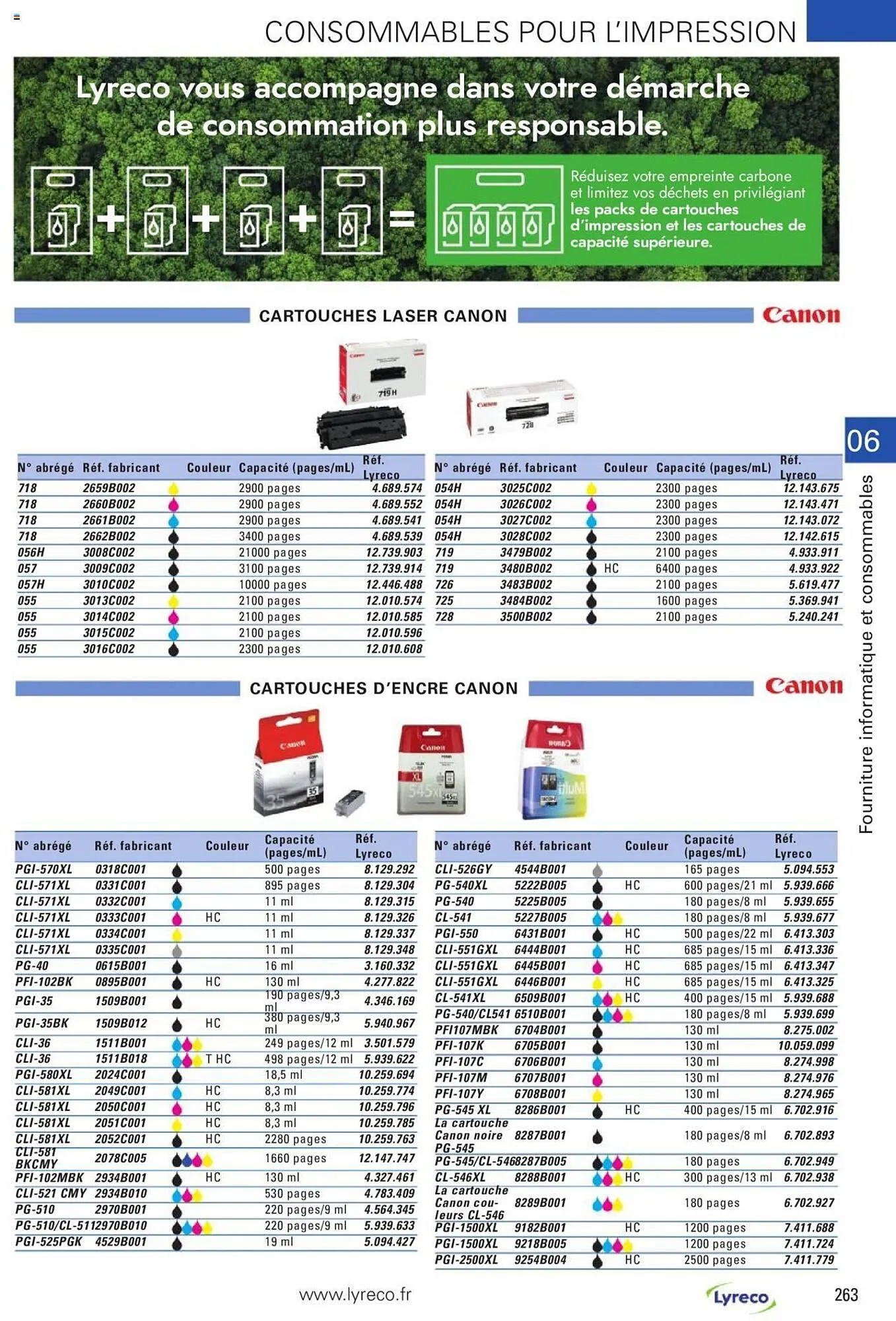 Catalogue Lyreco du 15 mai au 31 décembre 2023 - Catalogue page 263