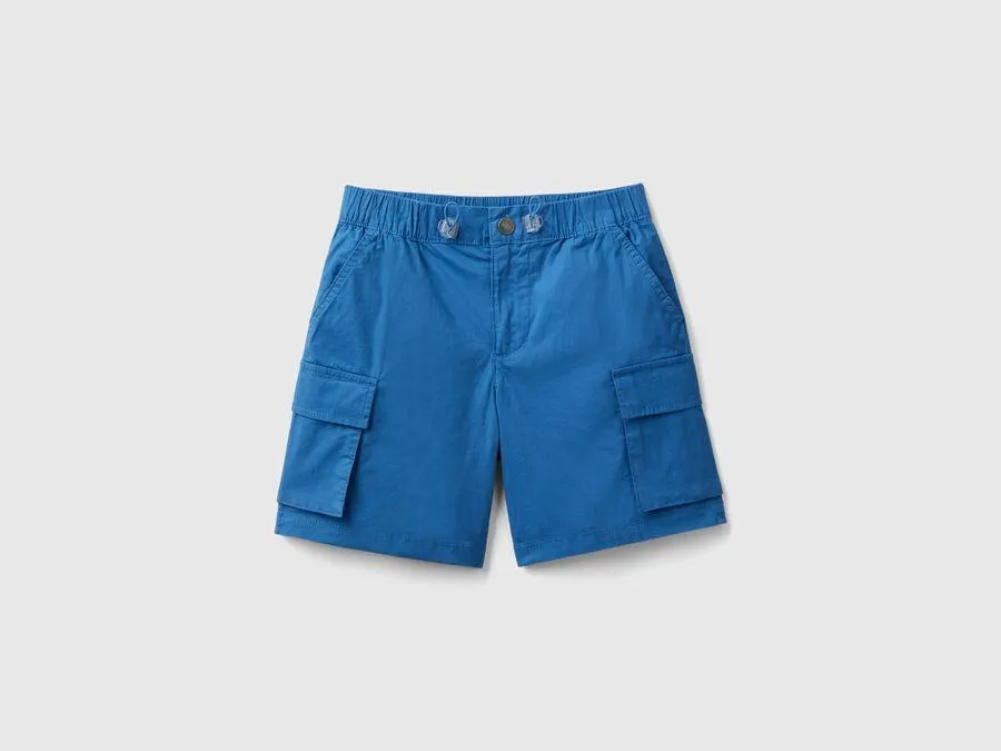 Bermuda cargo en coton stretch