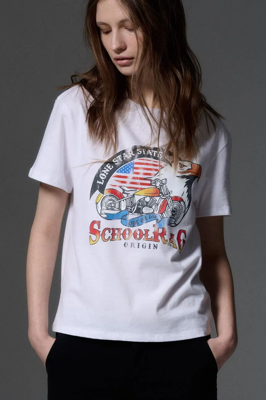 Tee-shirt en jersey WHITE LONE STAR