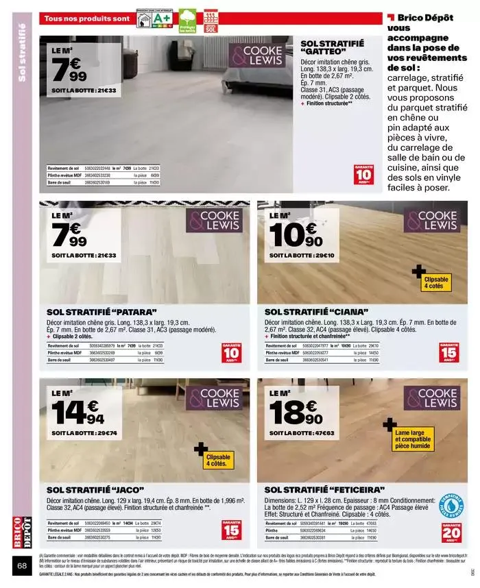 J’améliore mon habitat à prix dépôt du 2 octobre au 9 octobre 2024 - Catalogue page 68