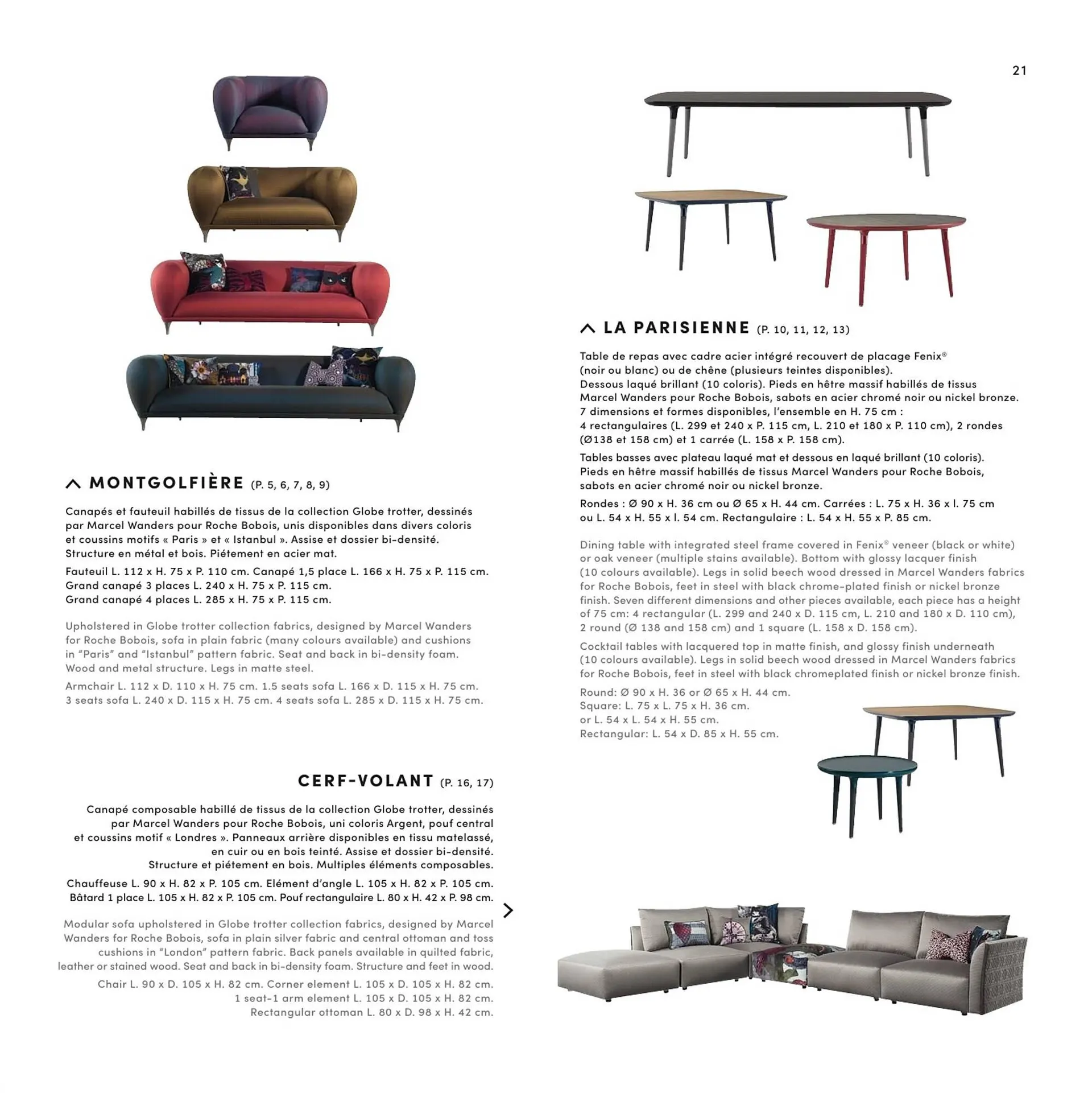 catalogue Roche Bobois du 2 septembre au 1 janvier 2026 - Catalogue page 21