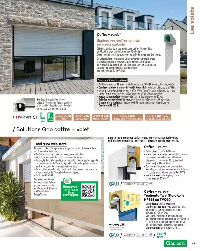 Menuiserie Extérieures 2025 du 1 janvier au 31 décembre 2025 - Catalogue page 85