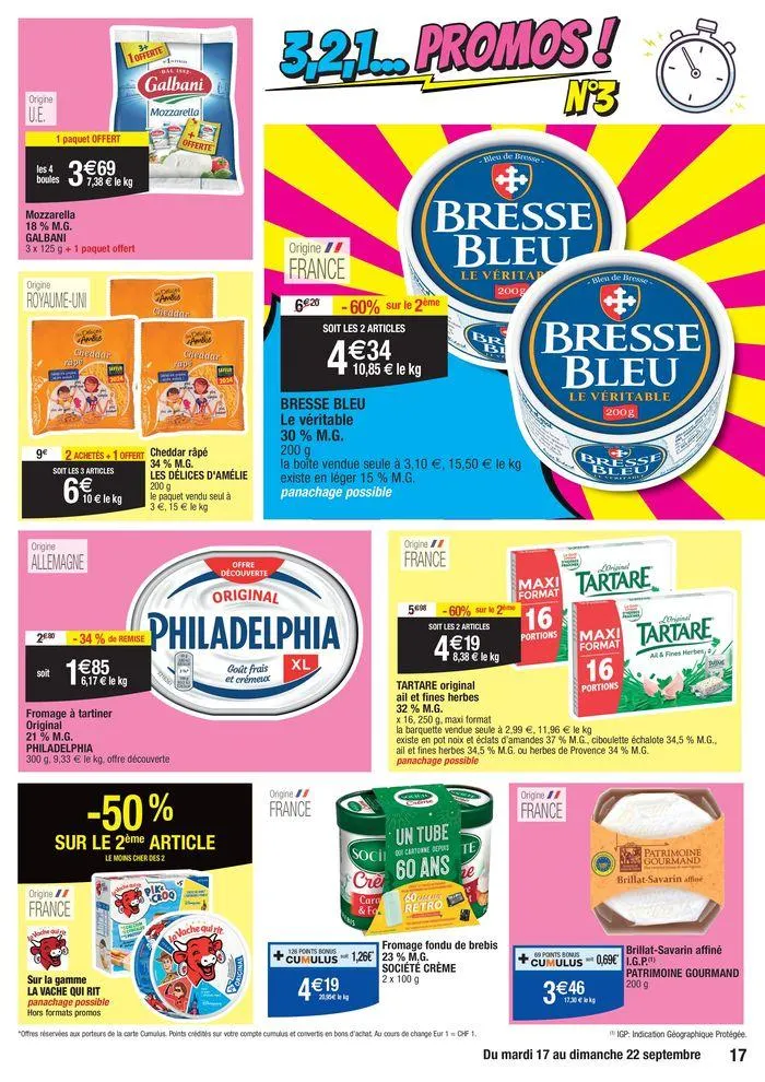 3,2,1… Promos ! du 17 septembre au 22 septembre 2024 - Catalogue page 17