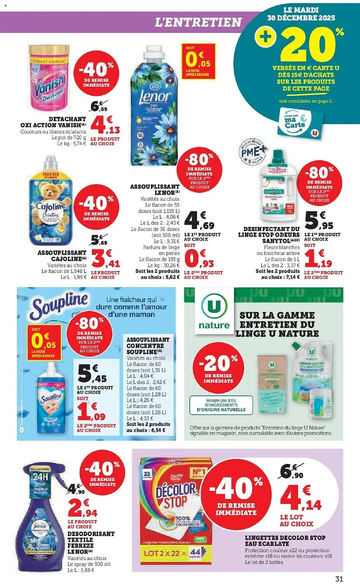 Catalogue Hyper U du 27 décembre au 11 janvier 2026 - Catalogue page 31
