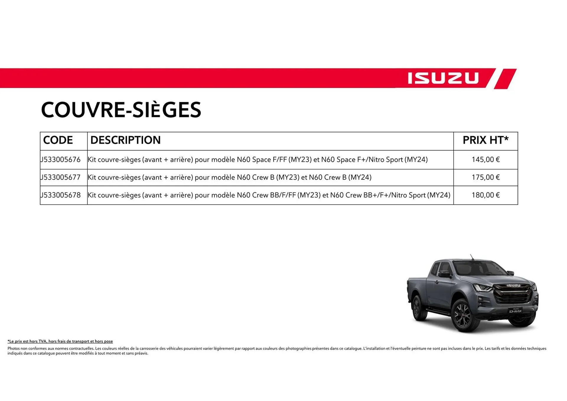 Catalogue Isuzu du 15 octobre au 15 octobre 2025 - Catalogue page 60