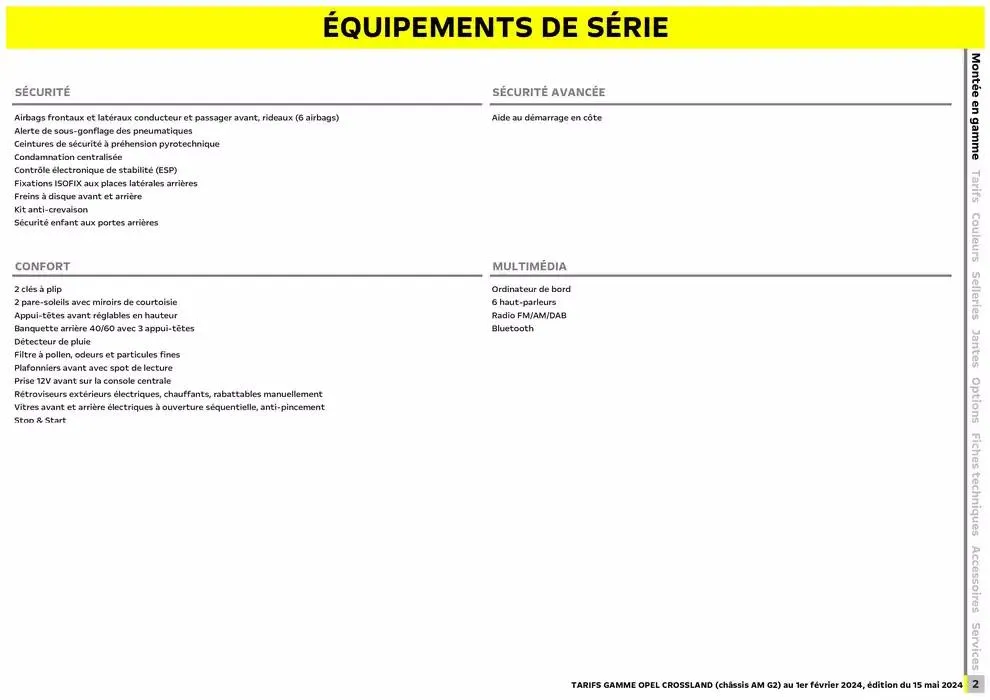 Opel Crossland du 17 décembre au 17 décembre 2025 - Catalogue page 3