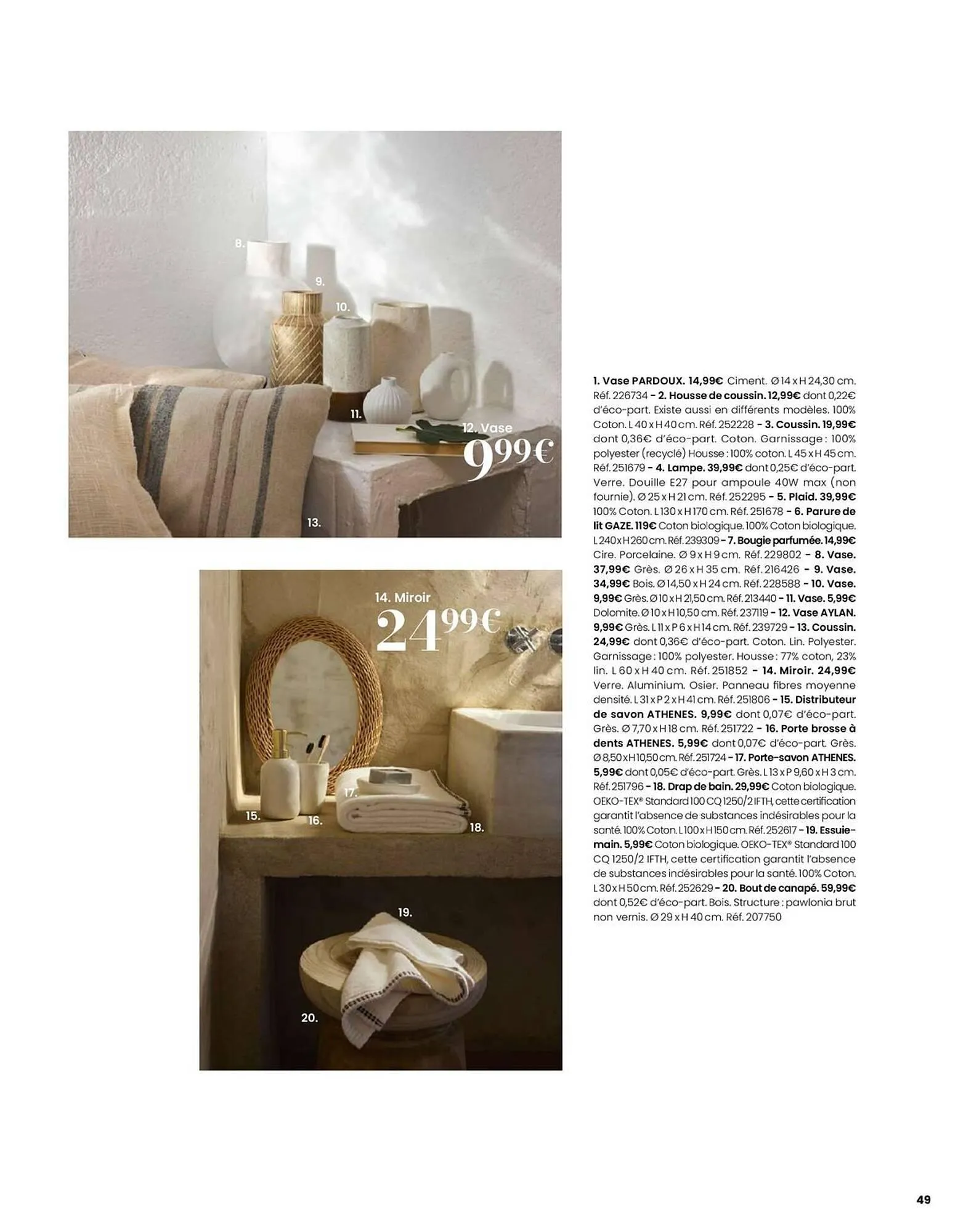 Catalogue Maisons du Monde du 1 mars au 31 août 2026 - Catalogue page 49