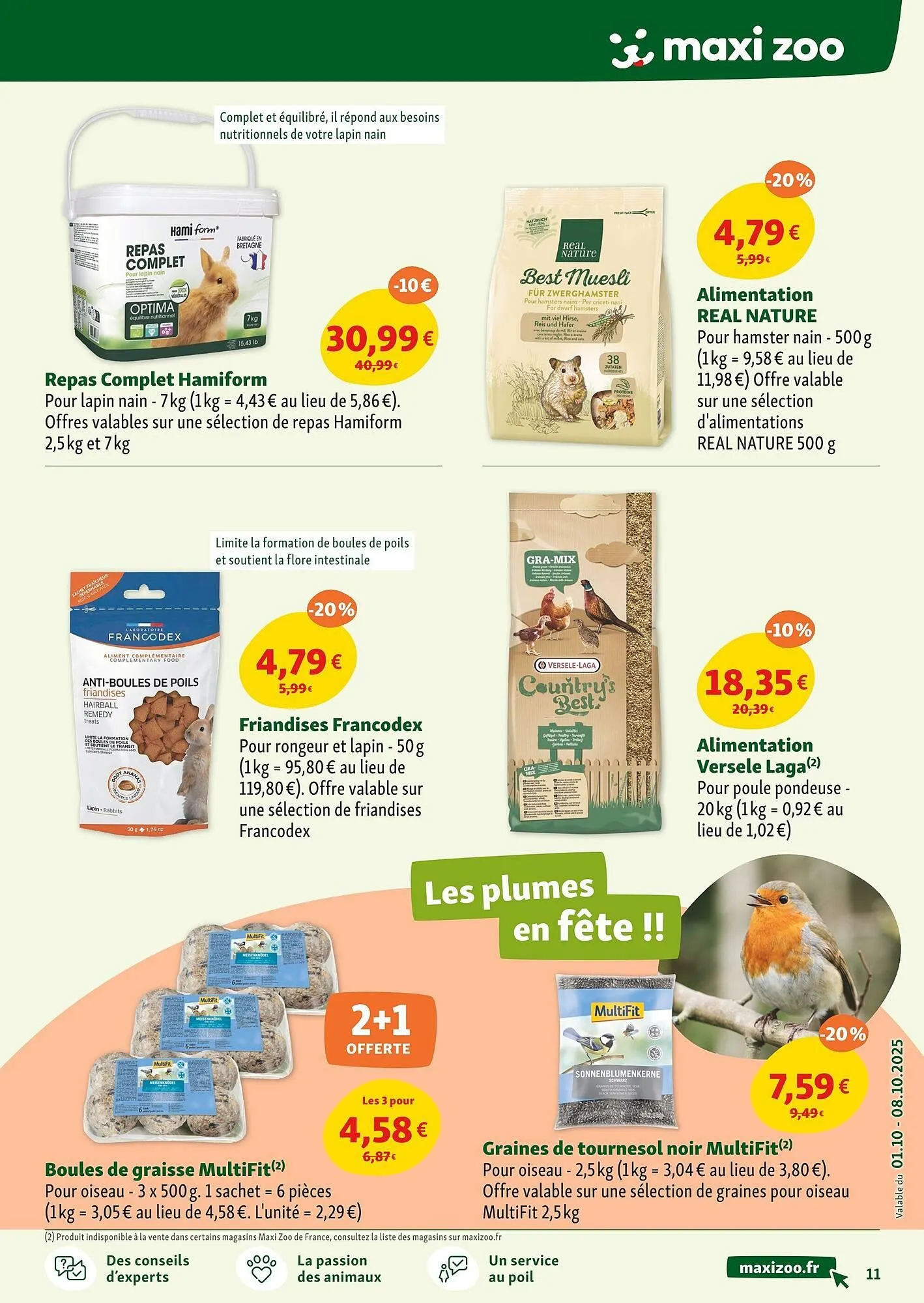 Catalogue Maxi Zoo du 1 octobre au 8 octobre 2025 - Catalogue page 11