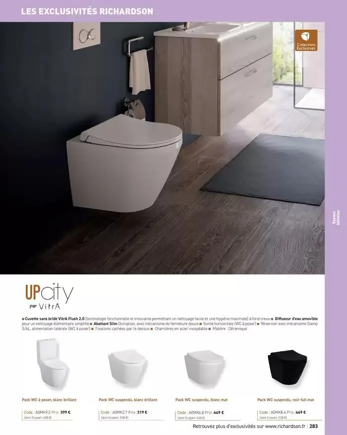 SALLE DE DE BAINS ET CARRELAGE 2025 du 11 avril au 31 décembre 2025 - Catalogue page 285
