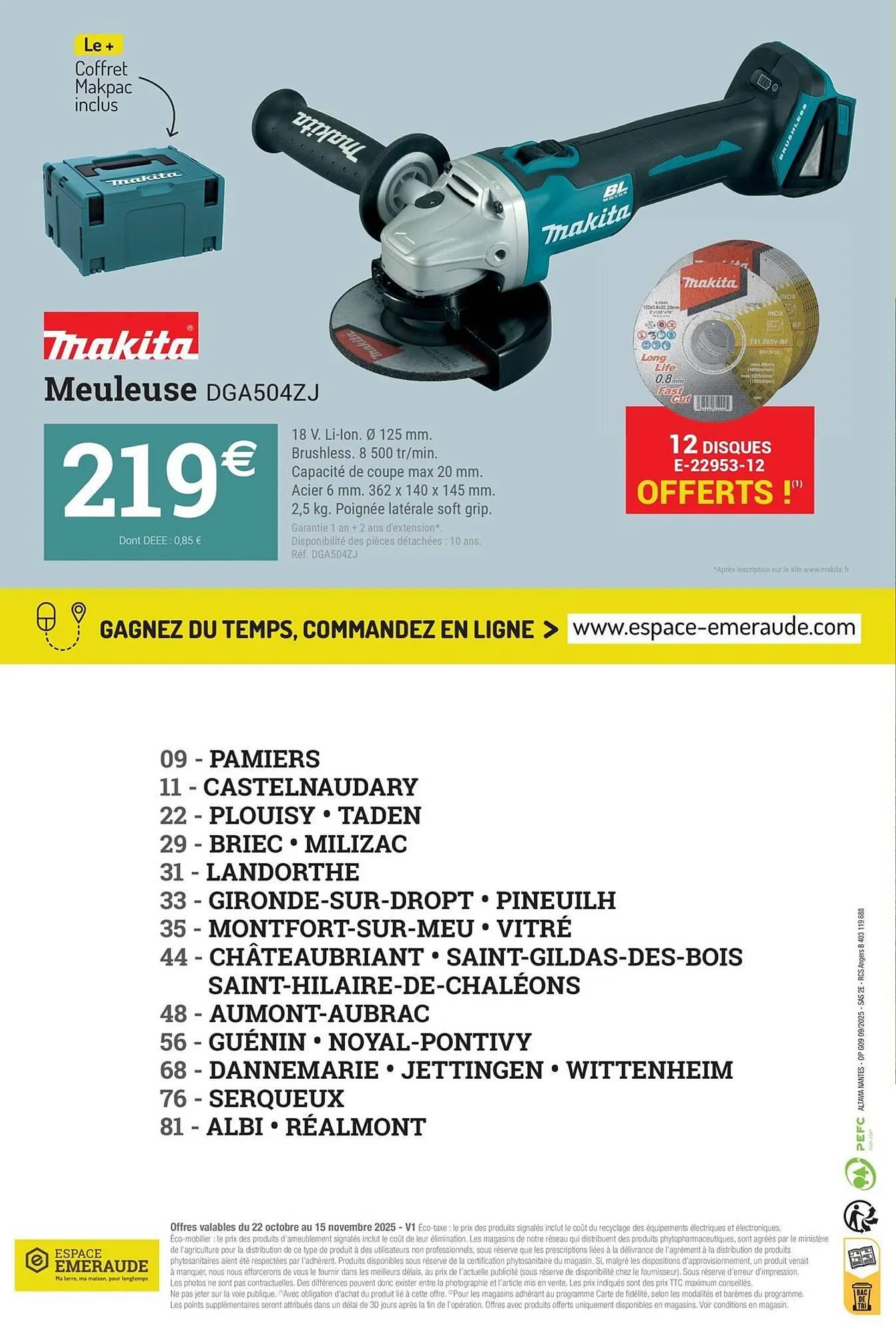 Catalogue Espace emeraude du 22 octobre au 15 novembre 2025 - Catalogue page 16