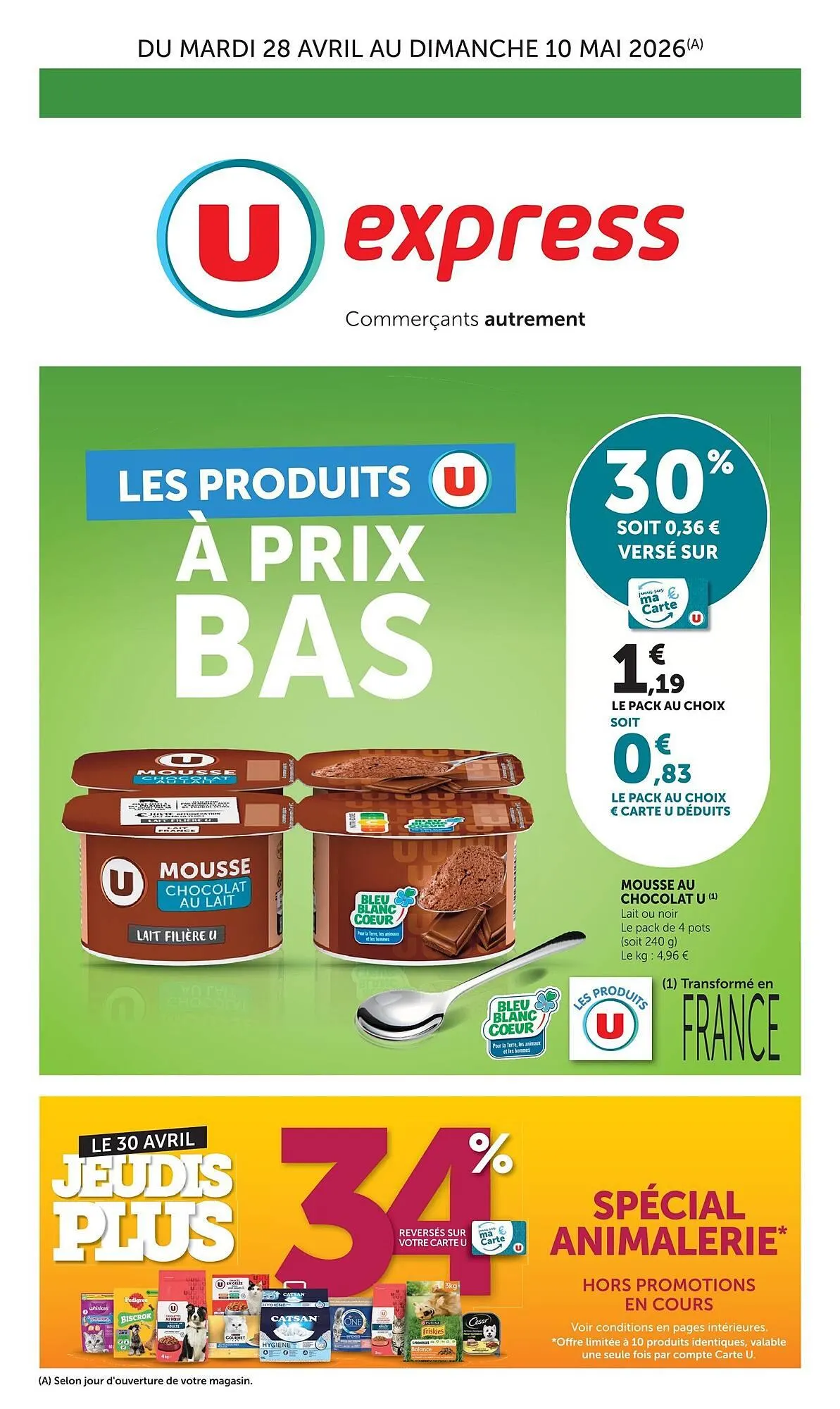 Catalogue U Express du 28 avril au 10 mai 2026 - Catalogue page 1