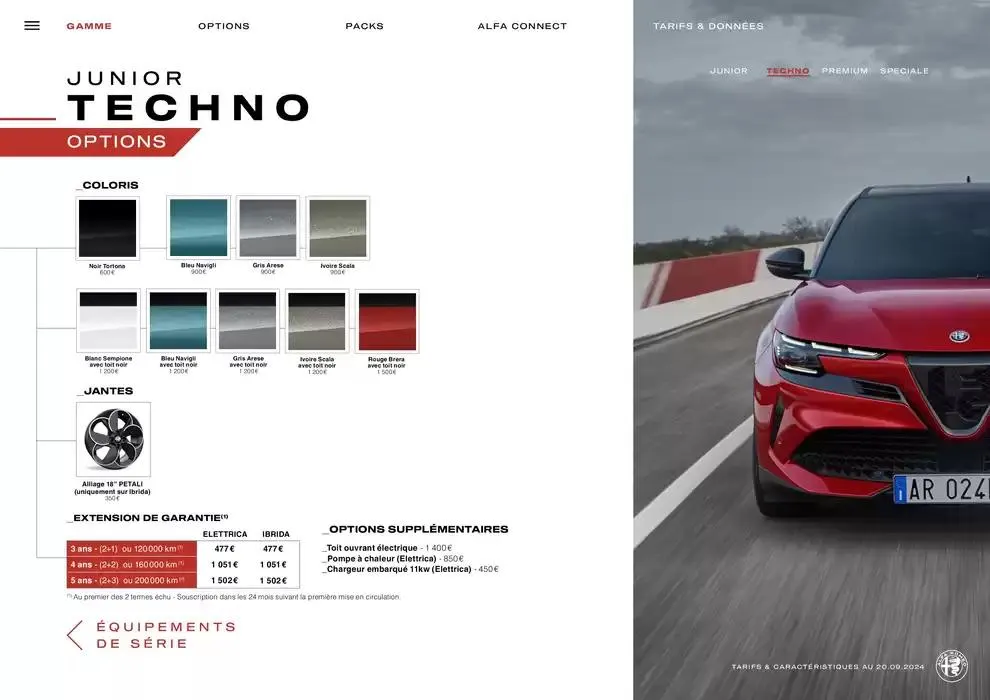 Catalogue Alfa Romeo JUNIOR du 10 octobre au 10 octobre 2025 - Catalogue page 8