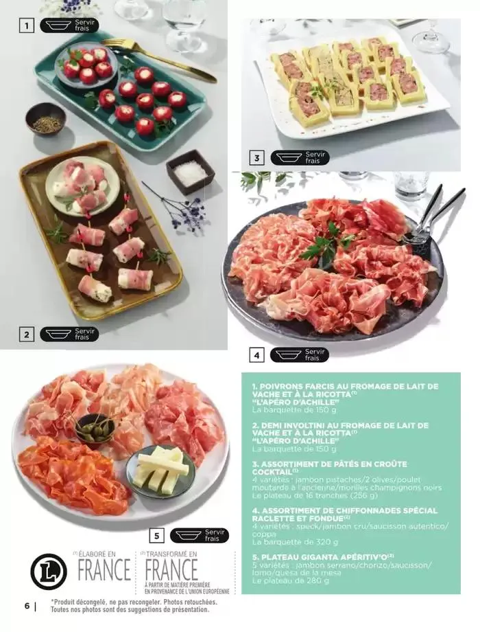 CARTE TRAITEUR PERMANENTE - MIXTE du 9 mai au 31 décembre 2025 - Catalogue page 6