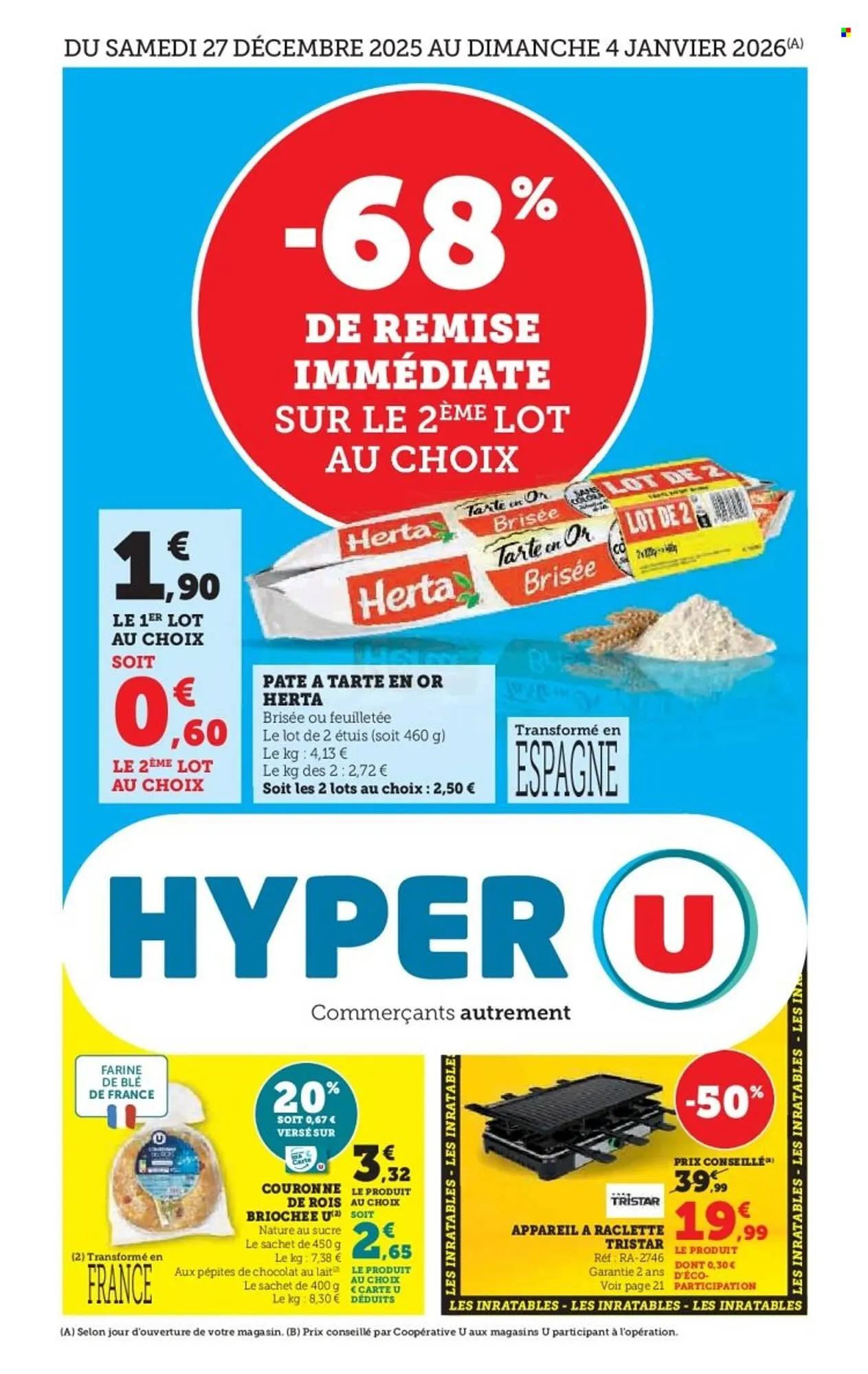 Catalogue Hyper U du 27 décembre au 4 janvier 2026 - Catalogue page 1
