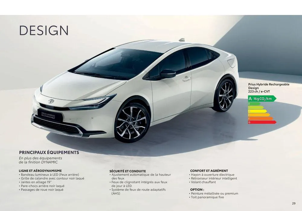 Toyota Prius Hybride Rechargeable du 18 juin au 18 juin 2025 - Catalogue page 29