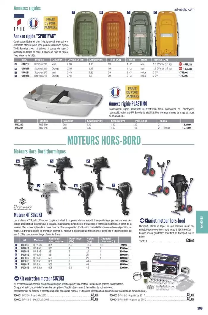 Catalogue Accastillage Diffusion 2025 du 1 janvier au 31 décembre 2025 - Catalogue page 291