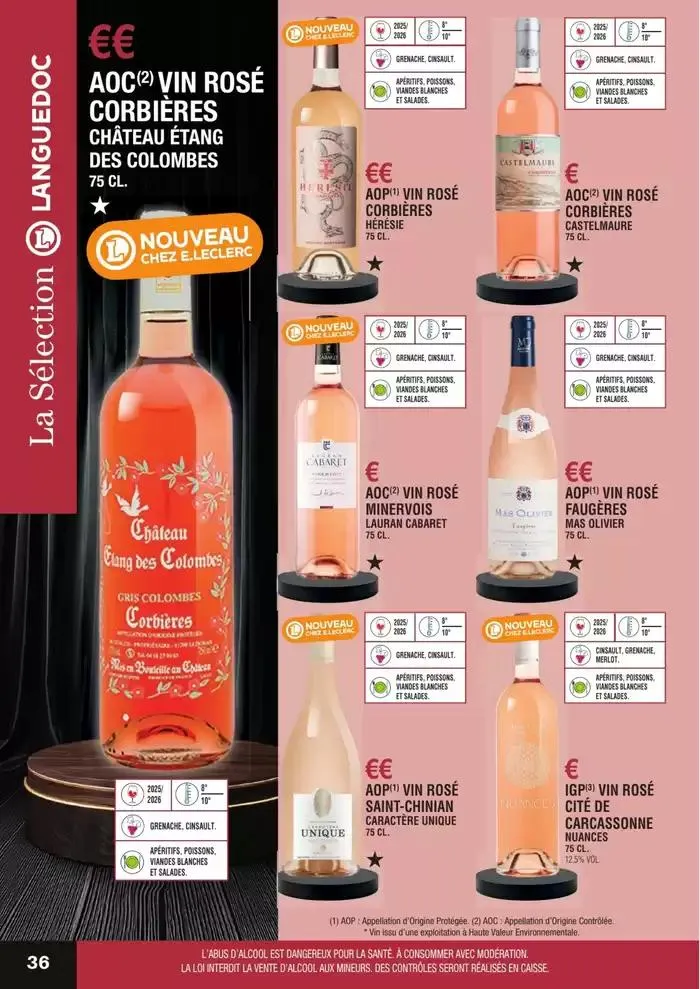 GUIDE DES VINS 2025 2026 du 27 février au 31 janvier 2027 - Catalogue page 36