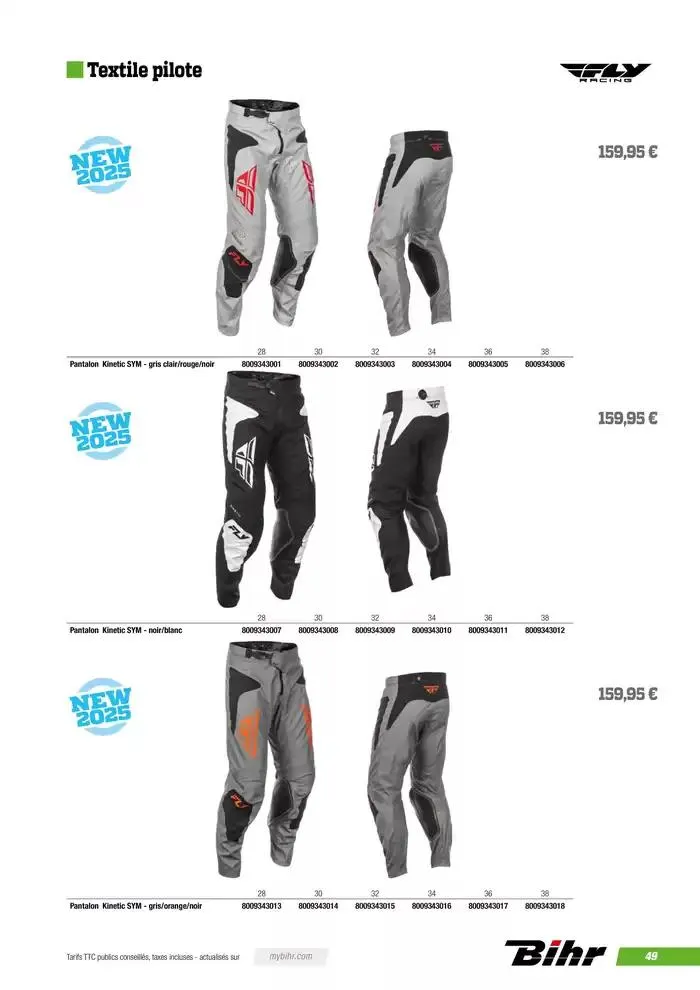 FLY RACING 2025 du 20 novembre au 31 août 2025 - Catalogue page 51