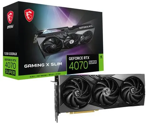 MSI GeForce RTX 4070 SUPER 12G GAMING X SLIM