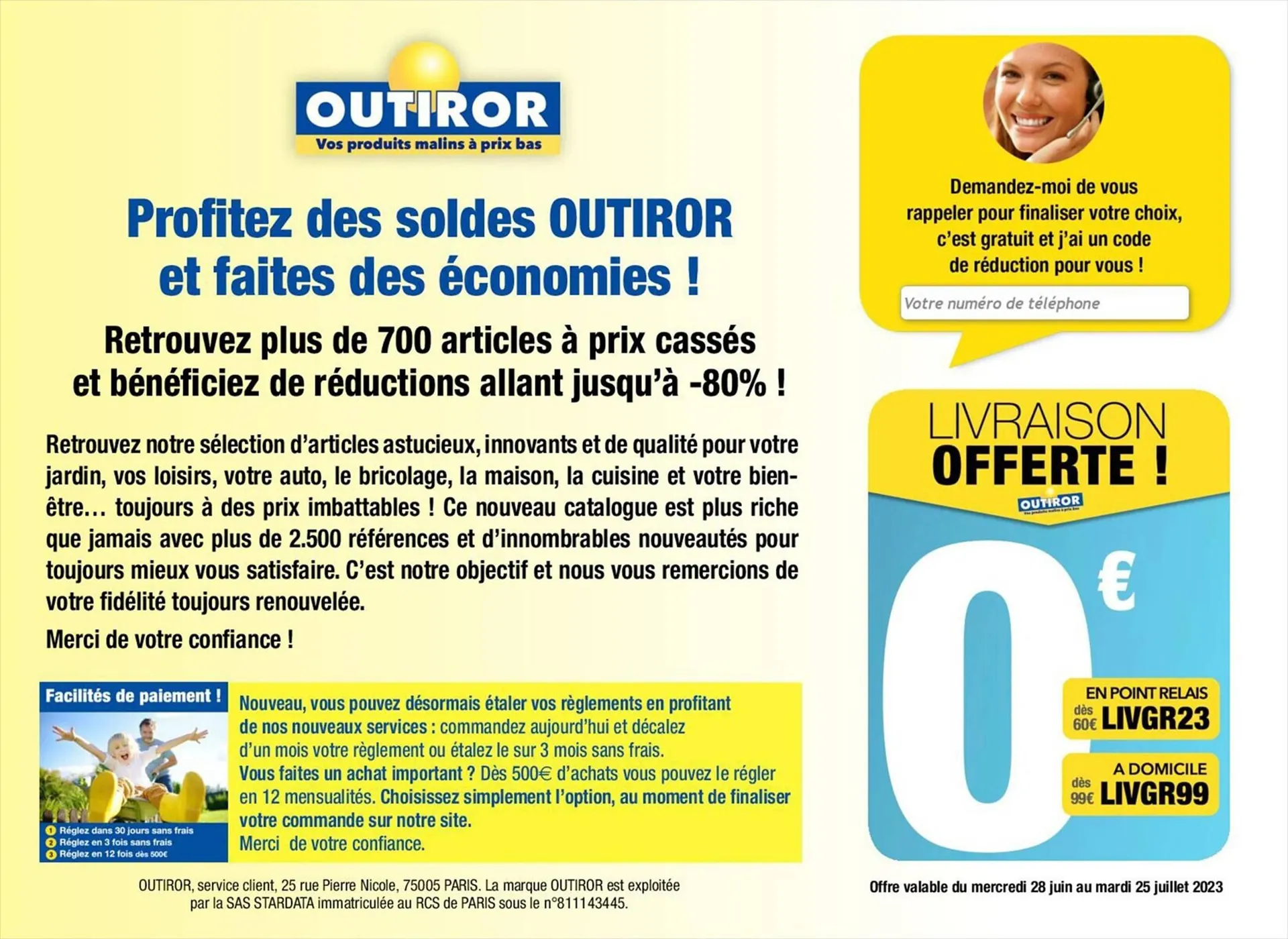 Catalogue Outiror du 4 juillet au 31 juillet 2023 - Catalogue page 2