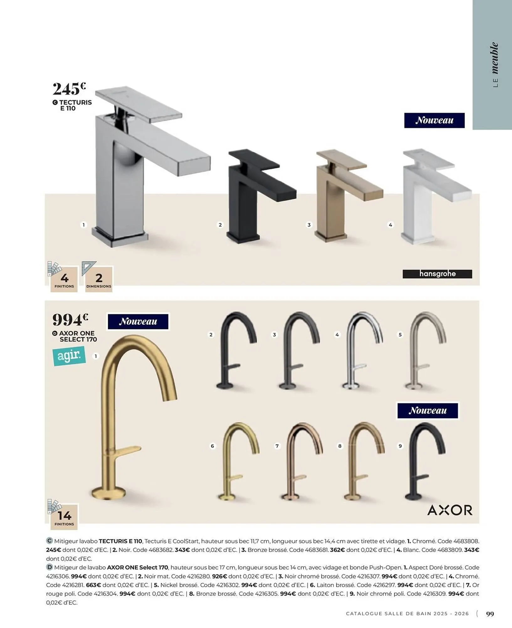 Catalogue Cedeo du 3 juin au 31 décembre 2025 - Catalogue page 99